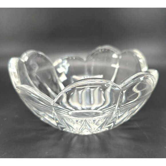 Mikasa Crystal Icicles Bowl Clear Glass Scalloped Bowl Candy Dish JJ3956 - Picture 1 of 7